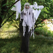 1-3PCS Halloween Opknoping Ghost Decoraties Schedel Eng Gaas Stof voor Spookhuis Veranda Enge Rekwisieten Terreur Opknoping ornamenten