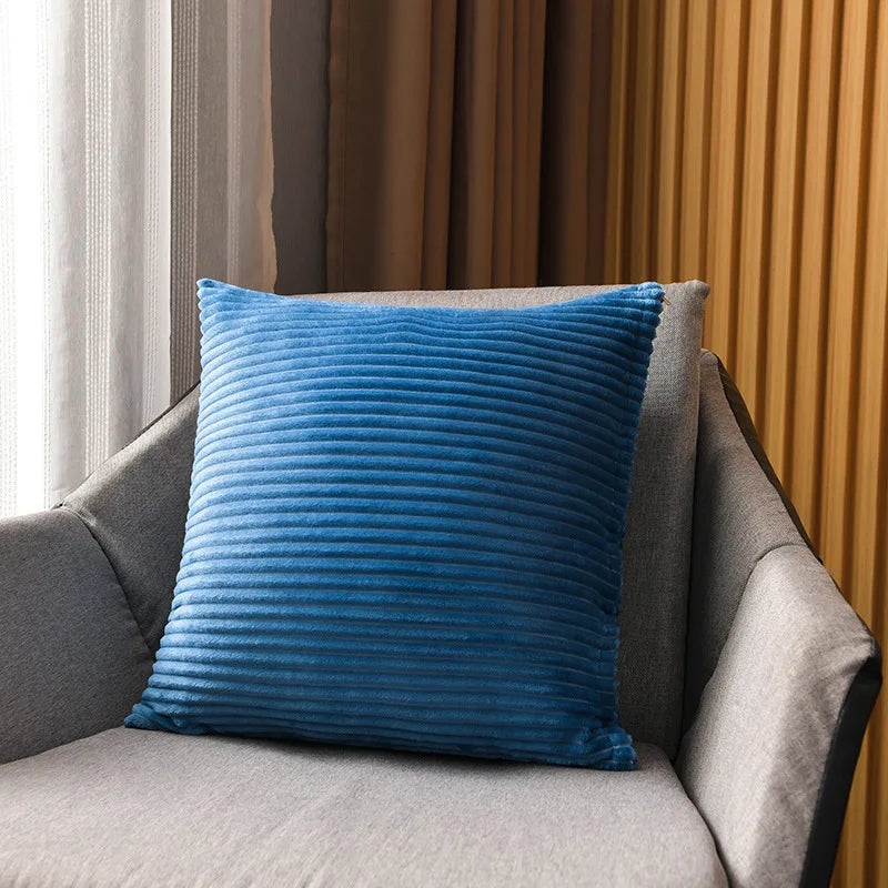 Boho namaakbont pluche sierkussenhoezen superzacht gestreept vierkant pluche kussensloop voor thuis woonkamer slaapbank kussen decor