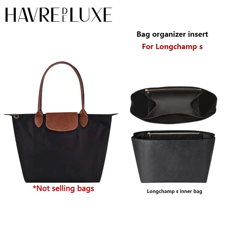 Tasorganizer inzetstuk voor Longchamp tas YKK rits DuPont papieren opbergtas ondersteuning handtas voering tassen accessoires