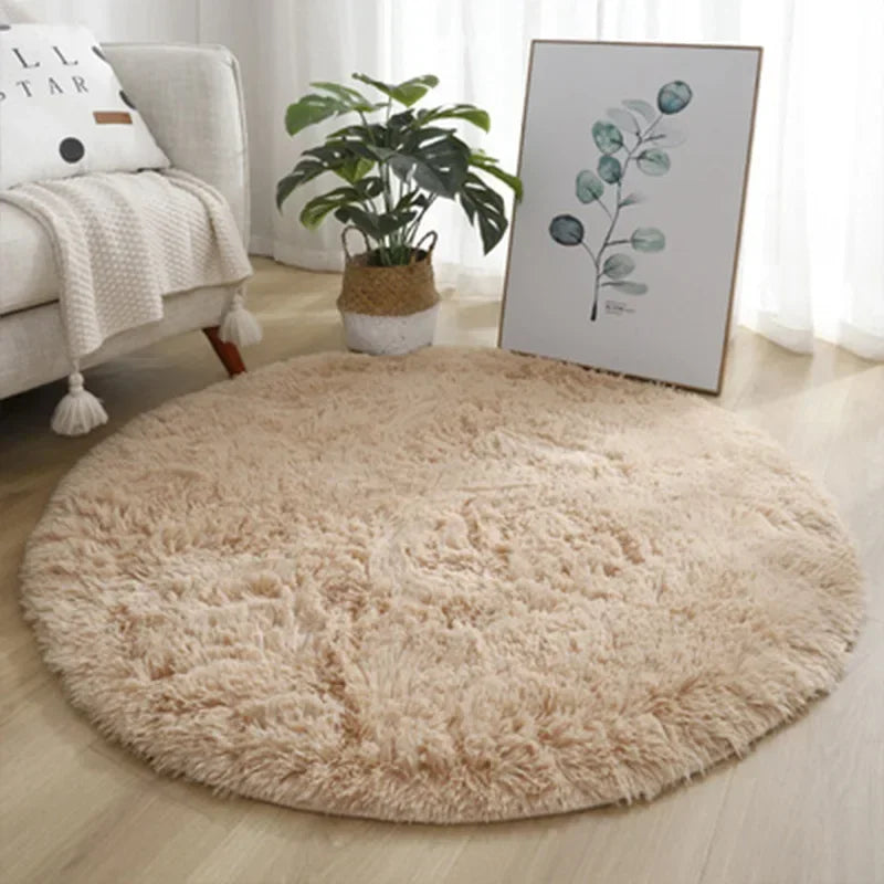Superzacht pluche rond tapijt mat pluizig witte tapijten voor woonkamer home decor slaapkamer kinderkamer decoratie salon dik stapel tapijt