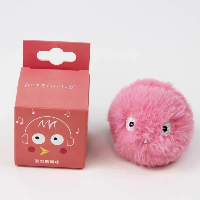 Interactive LED Plush Smart Cat Toy Ball – Electric Rolling Catnip Training Toy