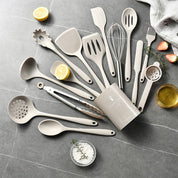 15-Piece Food-Grade Silicone Kitchen Utensil Set – Heat-Resistant, Nonstick Safe