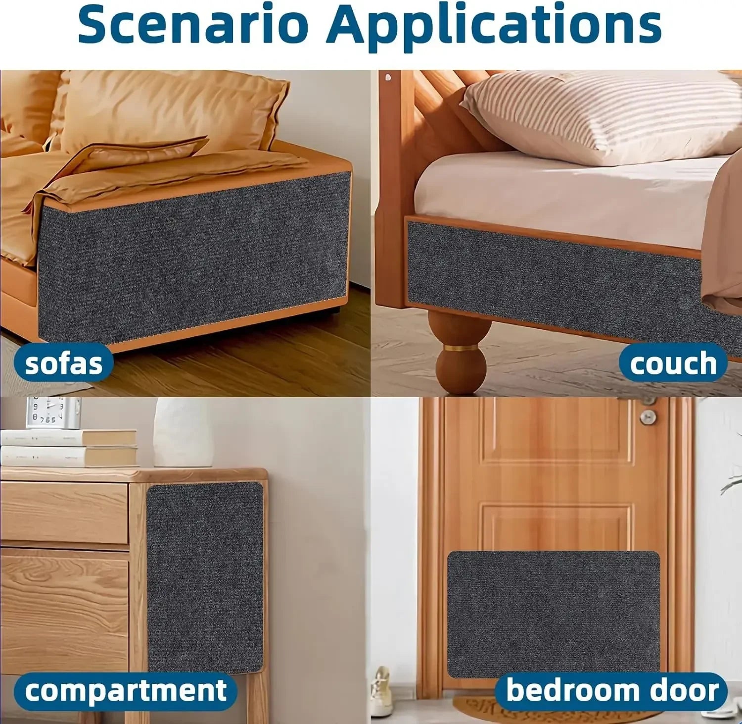 7 kleuren Kat Scratcher Sofa Protector Katten Scratcher Pad Board Bescherming Trimbaar zelfklevend Tapijt DIY Kat Krasmat