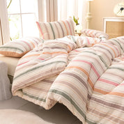 Winterbeddengoed Dikke dekbeddeken Verdikt warm flanelfleece dekbed voor koude nachten Set Beddekbedden Dekbedden de dekens