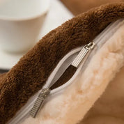 Wollen deken Warm houden Winterbeddekens Dubbelzijdig Queen Dekbedovertrek Camping Tweepersoonsbedovertrek Sprei op het bed