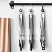 LMETJMA Food-Grade Silicone Kitchen Tongs – Heat-Resistant, Nonstick Safe Serving Tool