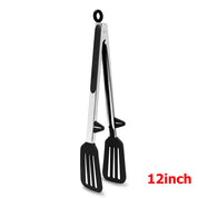 LMETJMA Food-Grade Silicone Kitchen Tongs – Heat-Resistant, Nonstick Safe Serving Tool