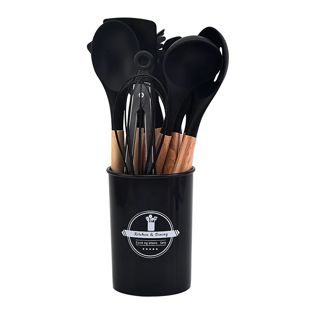 12-Piece Silicone Kitchen Utensil Set – Heat-Resistant & Nonstick Safe