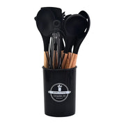 12-Piece Silicone Kitchen Utensil Set – Heat-Resistant & Nonstick Safe