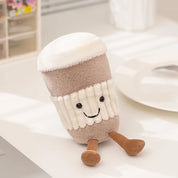 Leuke Afternoon Tea Serie Knuffel Gevuld Voedsel Taart Baguette Kaneel Theepot Koffiekopje Zachte Pop Home Decor Cadeau Voor Kind