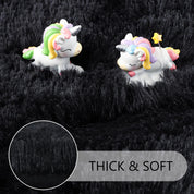 Fluffy Round Rug Black Rug For Bedroomfuzzy Kids Room Carpet Shaggy Living Room Sofa Area Rug Soft Nursery Floor Mat Home Decor