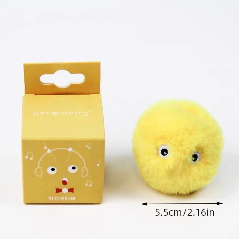 Interactive LED Plush Smart Cat Toy Ball – Electric Rolling Catnip Training Toy