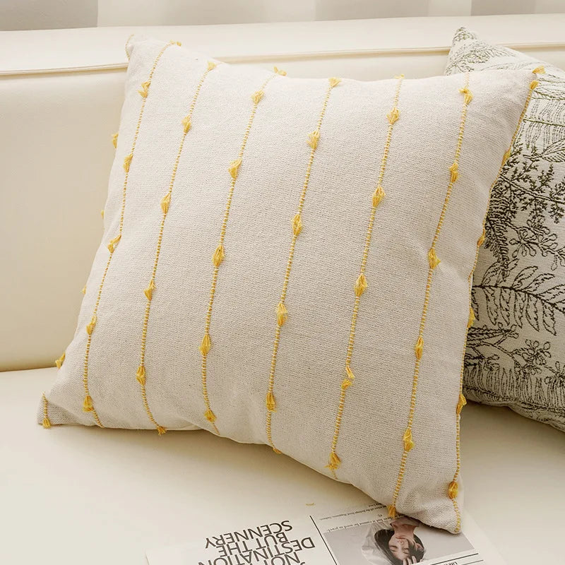 45X45CM Antique Throw Pillow Cover French Cream Stamping Waist Cushion Cover Decor Home Decorative Pillowcase 2025 New