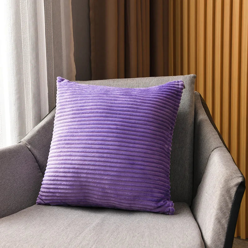 Boho namaakbont pluche sierkussenhoezen superzacht gestreept vierkant pluche kussensloop voor thuis woonkamer slaapbank kussen decor