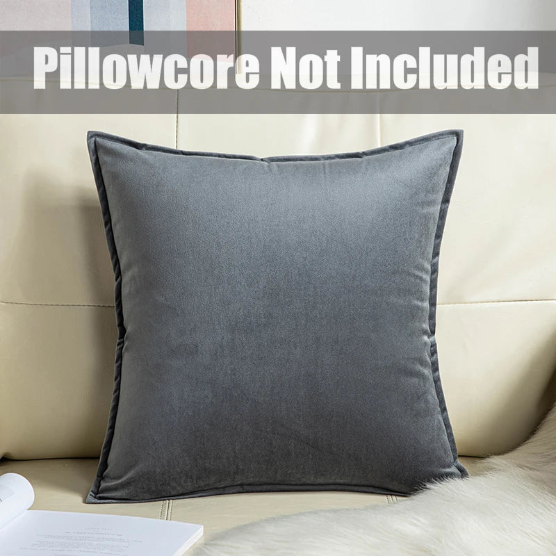 1 Stuk Superzachte Fluwelen Effen Kleur Woonkamer Sofa Decoratieve Kussenhoes Kussenhoes (Exclusief Vulmiddel)