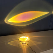 Italian Designer LED Crystal “Eye of the Sky” Table Lamp – Egg-Shaped Ambient Lighting