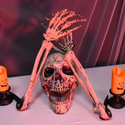 Realistische Skelet Stakes Halloween Realistische Schedel Skelet Hoofd Menselijke Hand Armen voor Halloween Party Huis Tuin Gazon Decor
