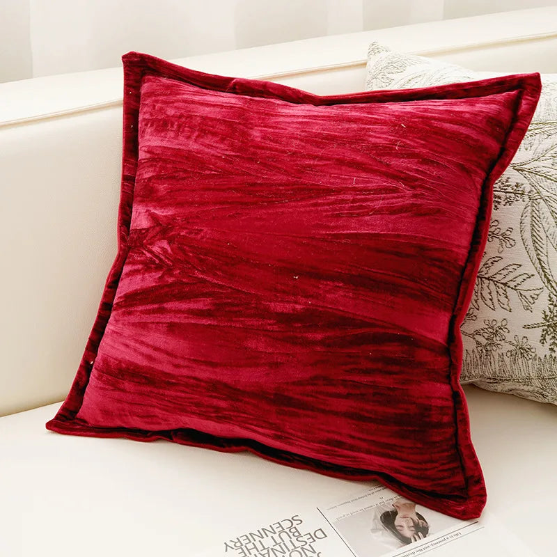 45X45CM Antique Throw Pillow Cover French Cream Stamping Waist Cushion Cover Decor Home Decorative Pillowcase 2025 New