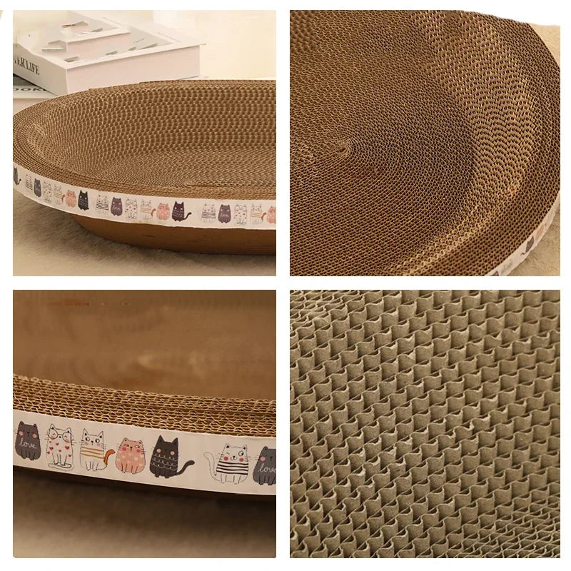 Wavy Cat Scratcher with Catnip – Durable, Scratch-Resistant Sofa & Furniture Protector