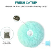 Interactive LED Plush Smart Cat Toy Ball – Electric Rolling Catnip Training Toy