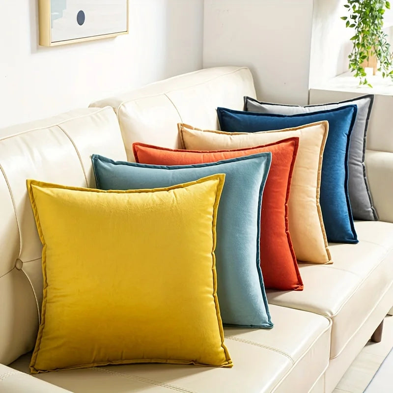 1 Stuk Superzachte Fluwelen Effen Kleur Woonkamer Sofa Decoratieve Kussenhoes Kussenhoes (Exclusief Vulmiddel)