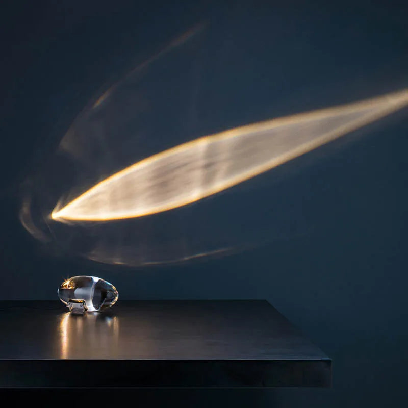 Italian Designer LED Crystal “Eye of the Sky” Table Lamp – Egg-Shaped Ambient Lighting