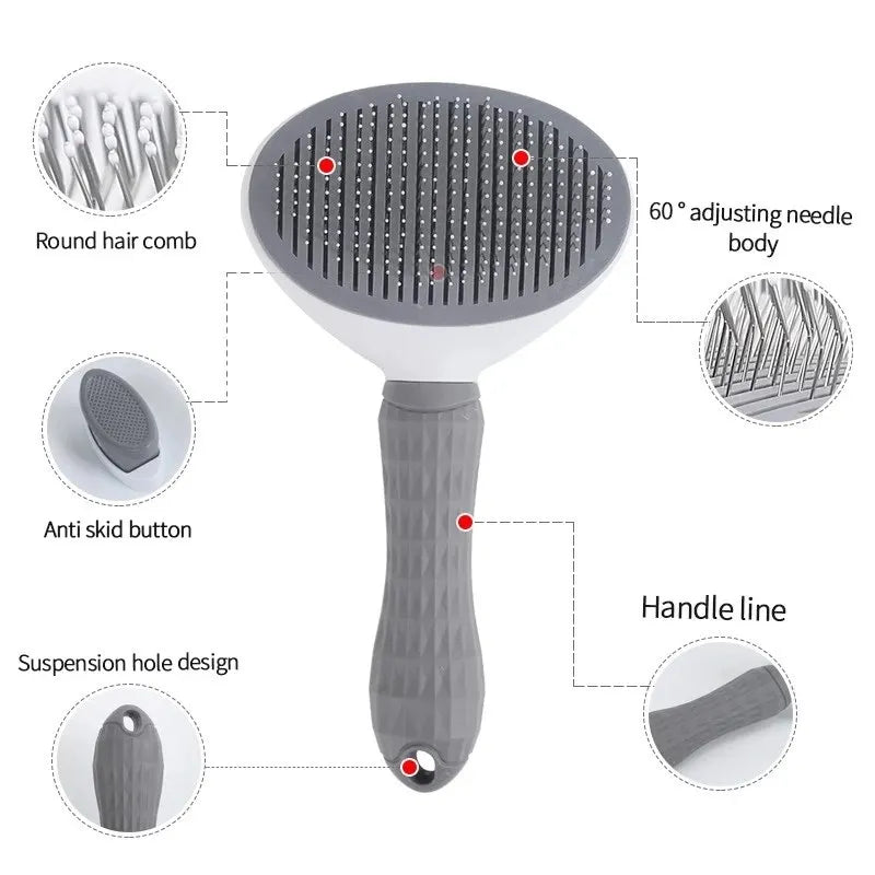Hond Borstel Kat Kam Zelfreinigende Pet Hair Remover Brush Voor Honden Katten Grooming Gereedschap Huisdieren Dematting Kam Honden accessoires