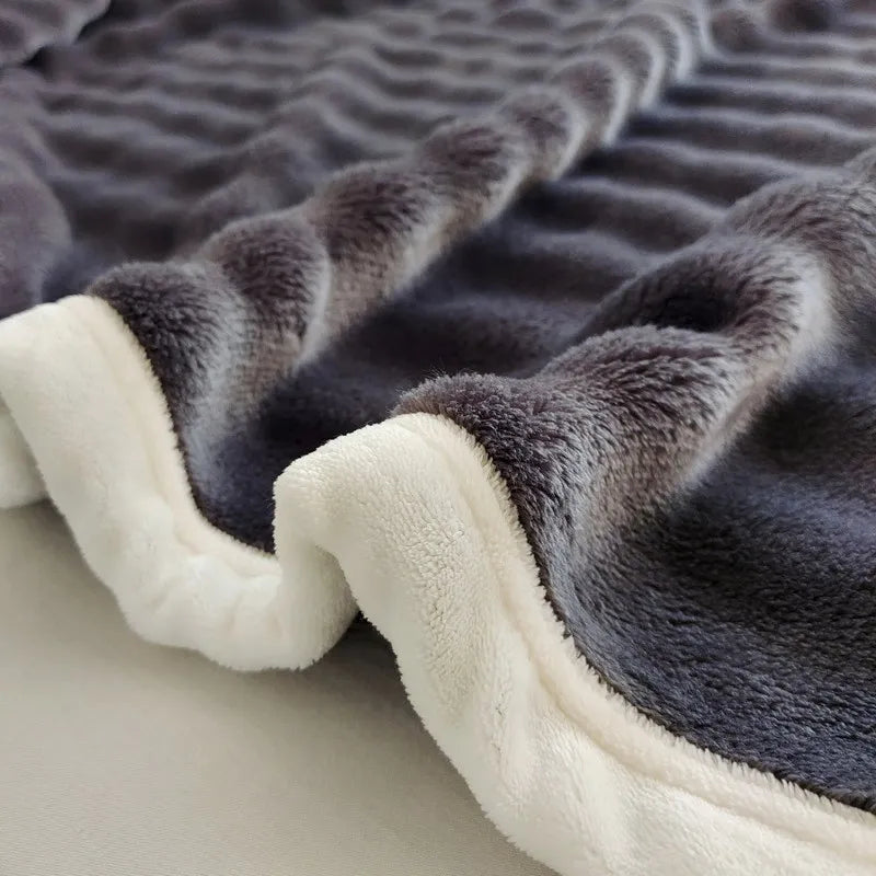 Effen kleur flanel konijnenbont deken dutje hoes deken zachte bankdeken koraal fleece hoes voor slaapkamer fabrikant groothandel