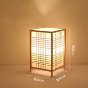 Minimalist Bamboo Woven Book Lamp – Eco Desk / Bedside Light