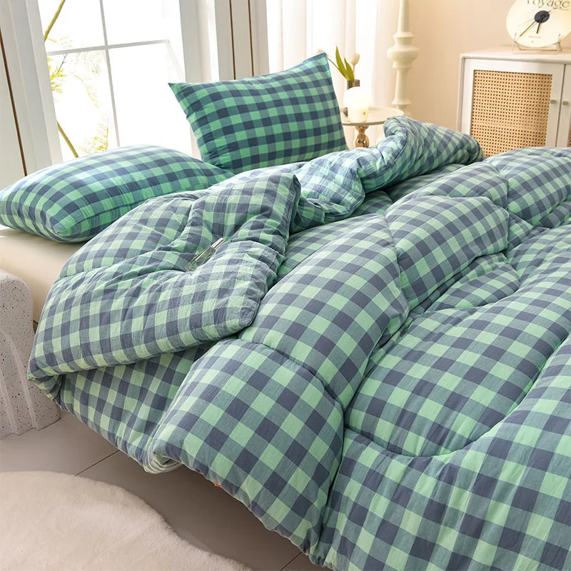Winterbeddengoed Dikke dekbeddeken Verdikt warm flanelfleece dekbed voor koude nachten Set Beddekbedden Dekbedden de dekens