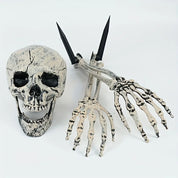 Realistische Skelet Stakes Halloween Realistische Schedel Skelet Hoofd Menselijke Hand Armen voor Halloween Party Huis Tuin Gazon Decor