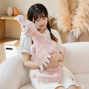 30-70cm Cartoon Hot Flying Dragon Plush Toy With Wings Blue Green White Pink Long Dragon Plush Toy Pillow Gift For Boy And Girl