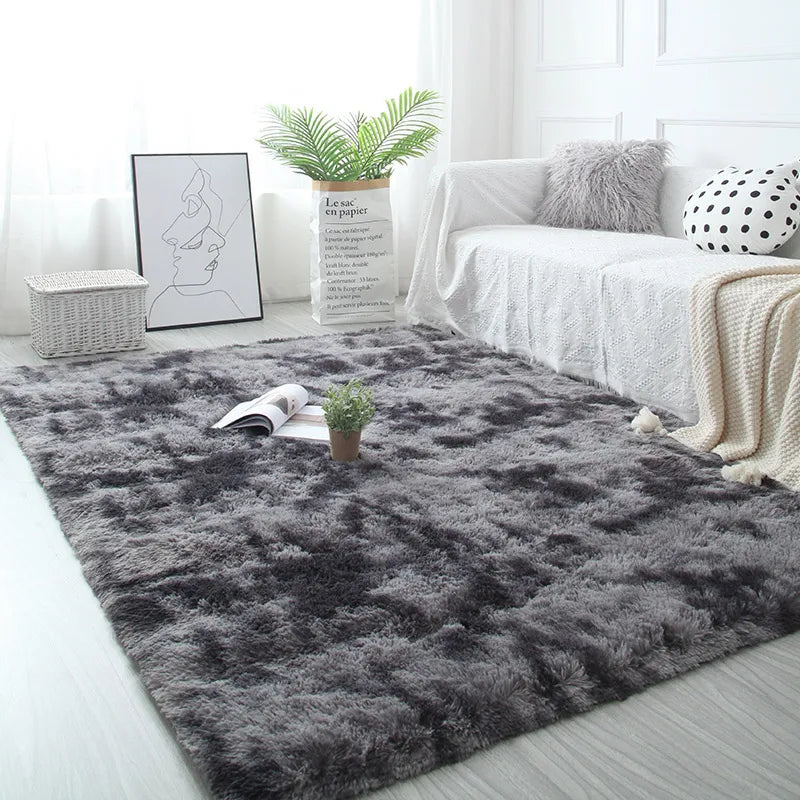 Wit Pluizig Hal Tapijt Moderne Woonkamer Slaapkamer Home Decor Grote Matten Verdikte Antislip Meisje Kinderkamer Roze harige Tapijt
