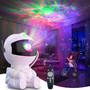 Rocket Astronaut Galaxy Projector Night Light Lamp And 12 Film Starry Sky Astronaut Porjectors Lamp Planetarium For Kids Bedroom