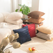 Boho namaakbont pluche sierkussenhoezen superzacht gestreept vierkant pluche kussensloop voor thuis woonkamer slaapbank kussen decor