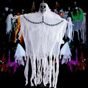 1-3PCS Halloween Opknoping Ghost Decoraties Schedel Eng Gaas Stof voor Spookhuis Veranda Enge Rekwisieten Terreur Opknoping ornamenten