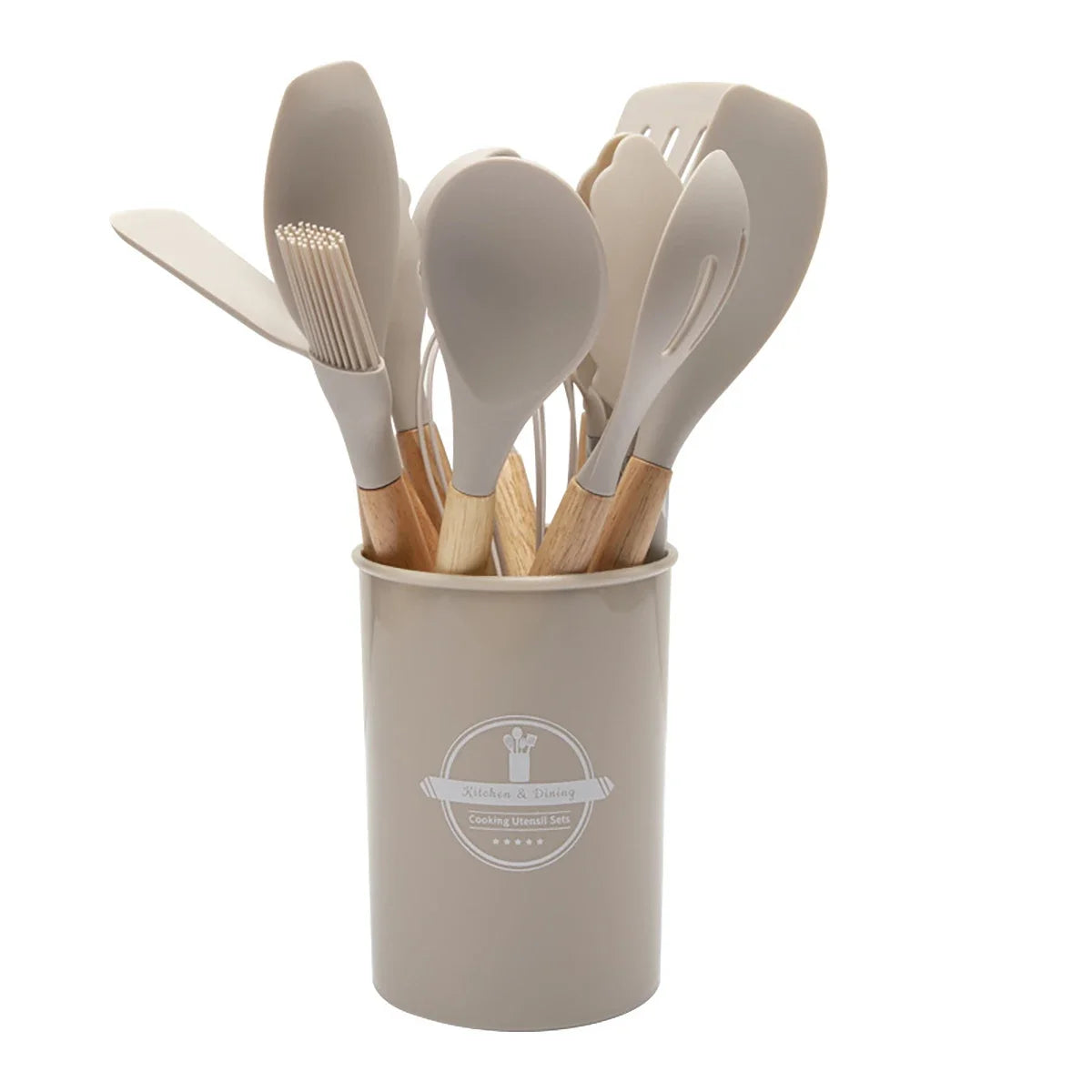 12-Piece Silicone Kitchen Utensil Set – Heat-Resistant & Nonstick Safe