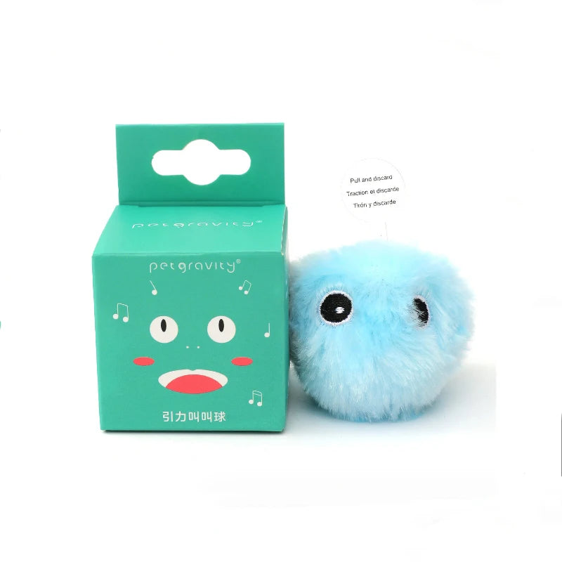 Interactive LED Plush Smart Cat Toy Ball – Electric Rolling Catnip Training Toy