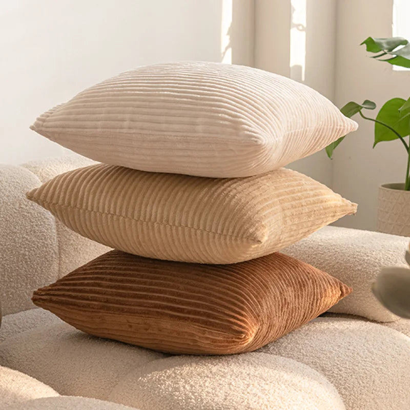 Boho namaakbont pluche sierkussenhoezen superzacht gestreept vierkant pluche kussensloop voor thuis woonkamer slaapbank kussen decor