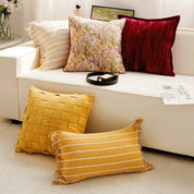 30X50/45X45CM Antique Throw Pillow Cover French Cream Stamping Waist Cushion Cover Decor Home Decorative Pillowcase 2025 New