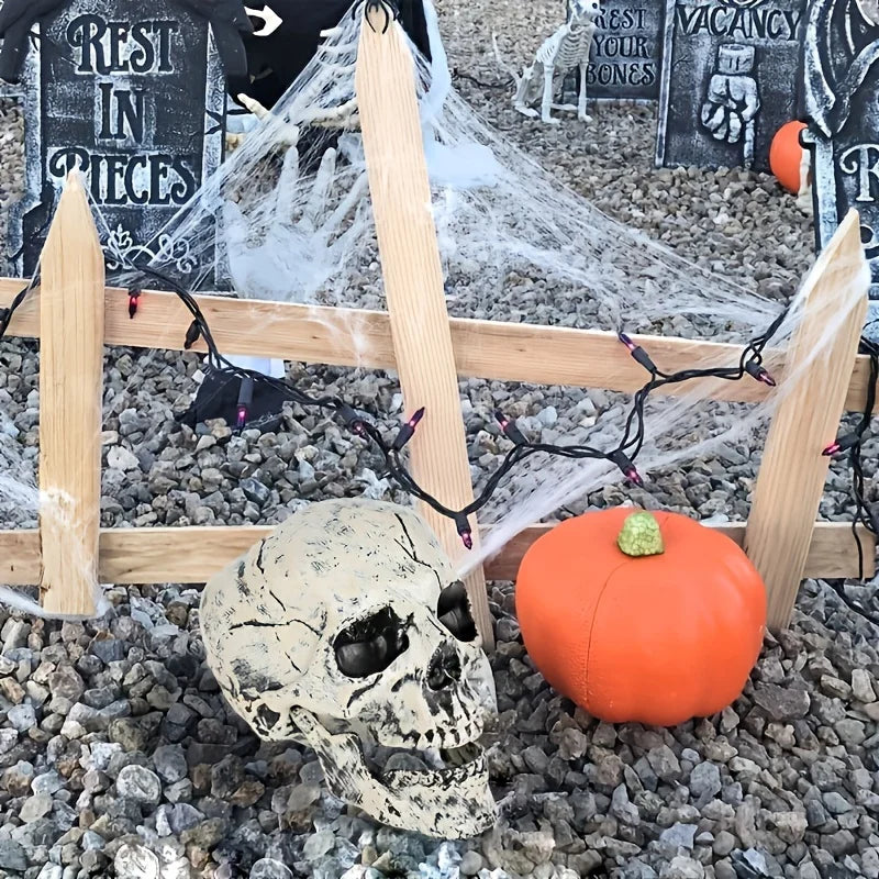 Realistische Skelet Stakes Halloween Realistische Schedel Skelet Hoofd Menselijke Hand Armen voor Halloween Party Huis Tuin Gazon Decor