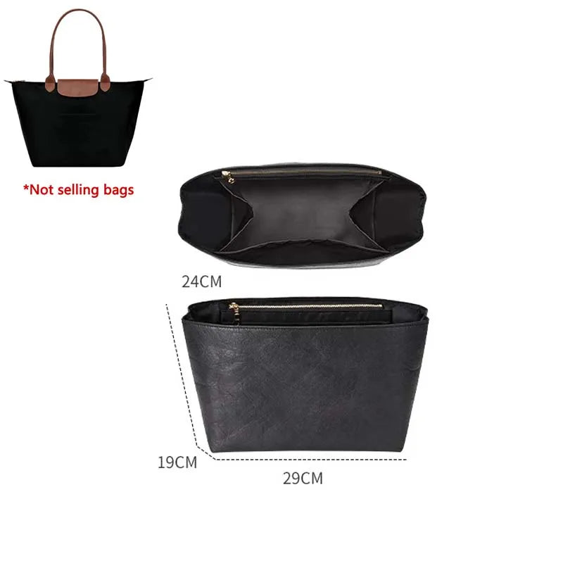 Tasorganizer inzetstuk voor Longchamp tas YKK rits DuPont papieren opbergtas ondersteuning handtas voering tassen accessoires