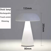 LED-tafellamp Retro Paddestoel Aanraaksensor Bedlampje Oplaadbare leeslampen voor slaapkamer Restaurant Bar Decorverlichting