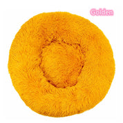 Super Soft Plush Donut Pet Bed – Washable Calming Cat & Dog Bed