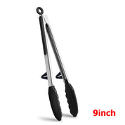 LMETJMA Food-Grade Silicone Kitchen Tongs – Heat-Resistant, Nonstick Safe Serving Tool