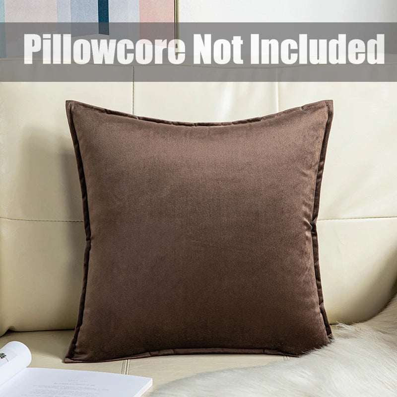 1 Stuk Superzachte Fluwelen Effen Kleur Woonkamer Sofa Decoratieve Kussenhoes Kussenhoes (Exclusief Vulmiddel)