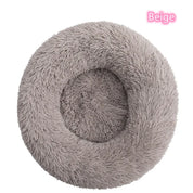 Super Soft Plush Donut Pet Bed – Washable Calming Cat & Dog Bed