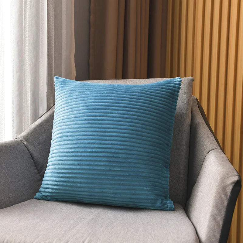 Boho namaakbont pluche sierkussenhoezen superzacht gestreept vierkant pluche kussensloop voor thuis woonkamer slaapbank kussen decor
