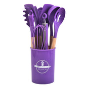 12-Piece Silicone Kitchen Utensil Set – Heat-Resistant & Nonstick Safe