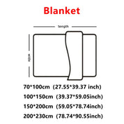 Thickened Solid / Striped Multifunctional Blanket – Bed Cover, Throw, Pet Blanket